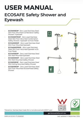 Ecosafe User Manual
