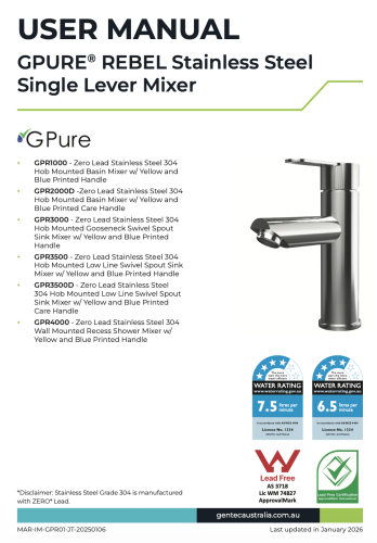 Gpure Rebel User Manual