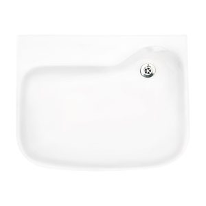 Wall Mounted Type A Clinical  Basin w/ Nano Glazing, No Tap Hole Offset Waste No Overflow