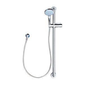 DZR Brass/ Plastic/ Stainless Steel Handheld Shower Set w/ Massage Spray, 900mm Stainless Steel Rail, Adjustable Slider, 1.5m Hose and Wall Bracket
