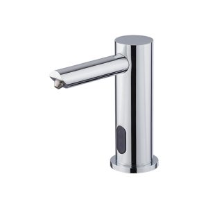 Brass Hob Mounted Electronic Soap Dispenser w/ Infrared Sensor Mains Powered