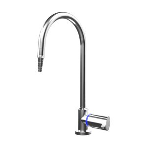 Stainless Steel 316 350mm Tall Hob Mounted Laboratory Tapware w/ Fixed Spout